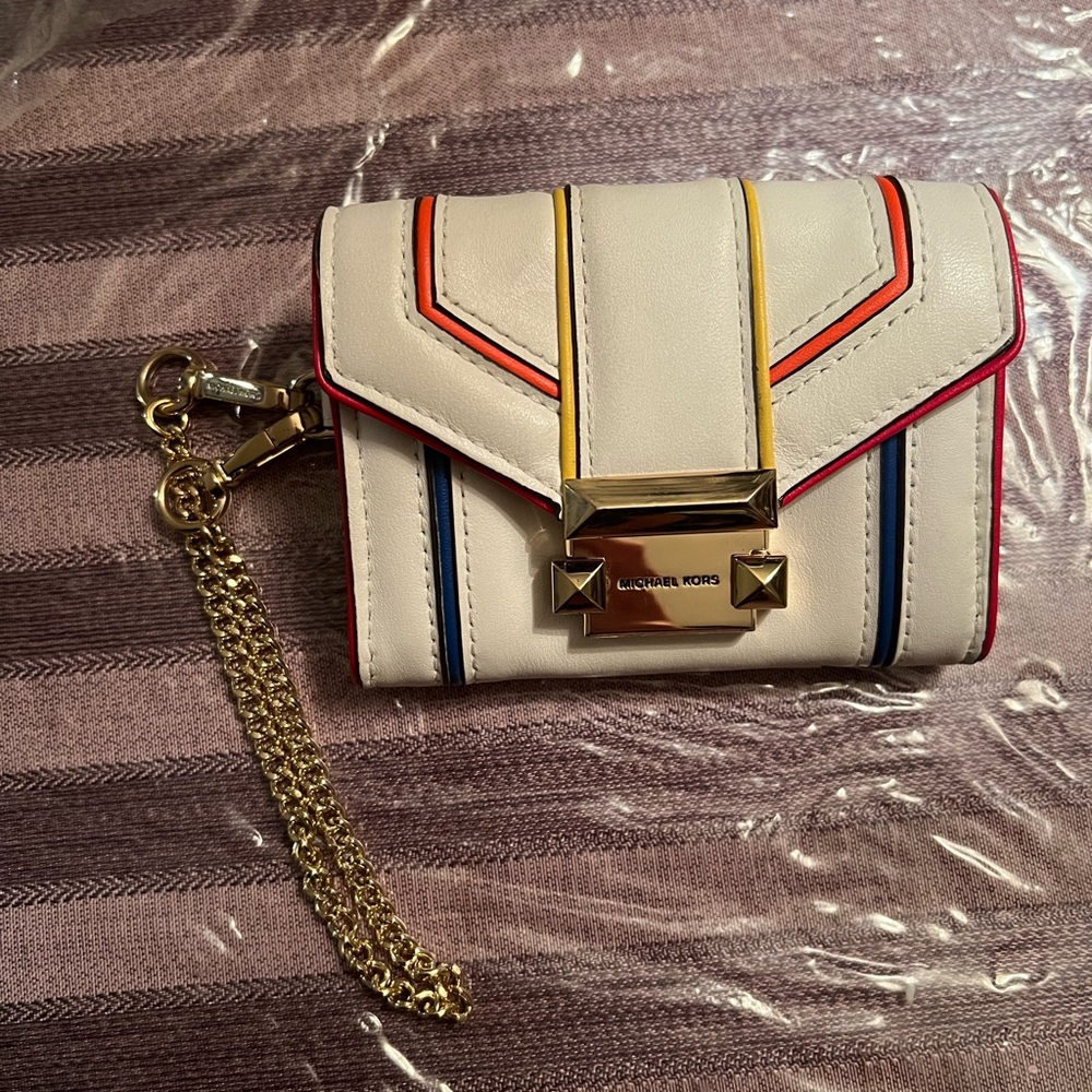 Michael Kors White and Gold Women's Bag